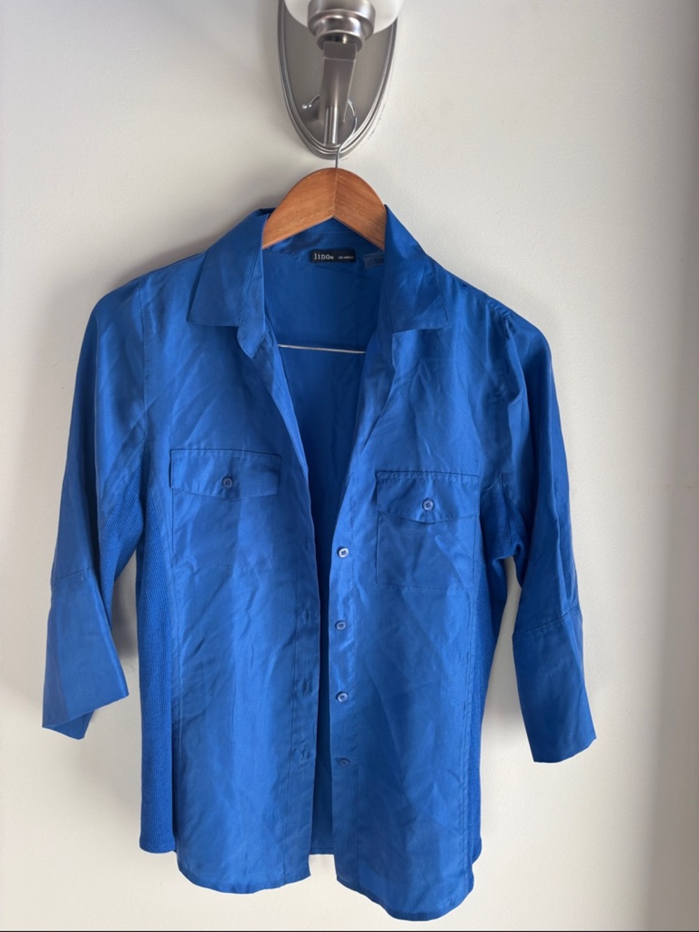Linq Silk Button Down Blouse